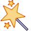 Magic wand logo